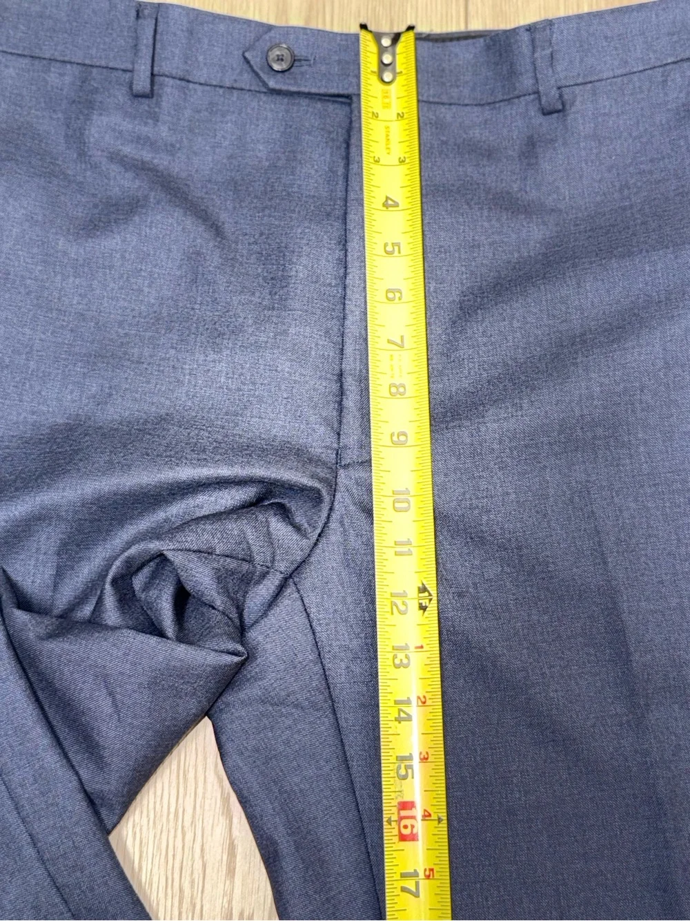 Jos.A.Bank Travelers Collection 44R Navy 2-Piece Suit Tailored Fit Blazer & Pant